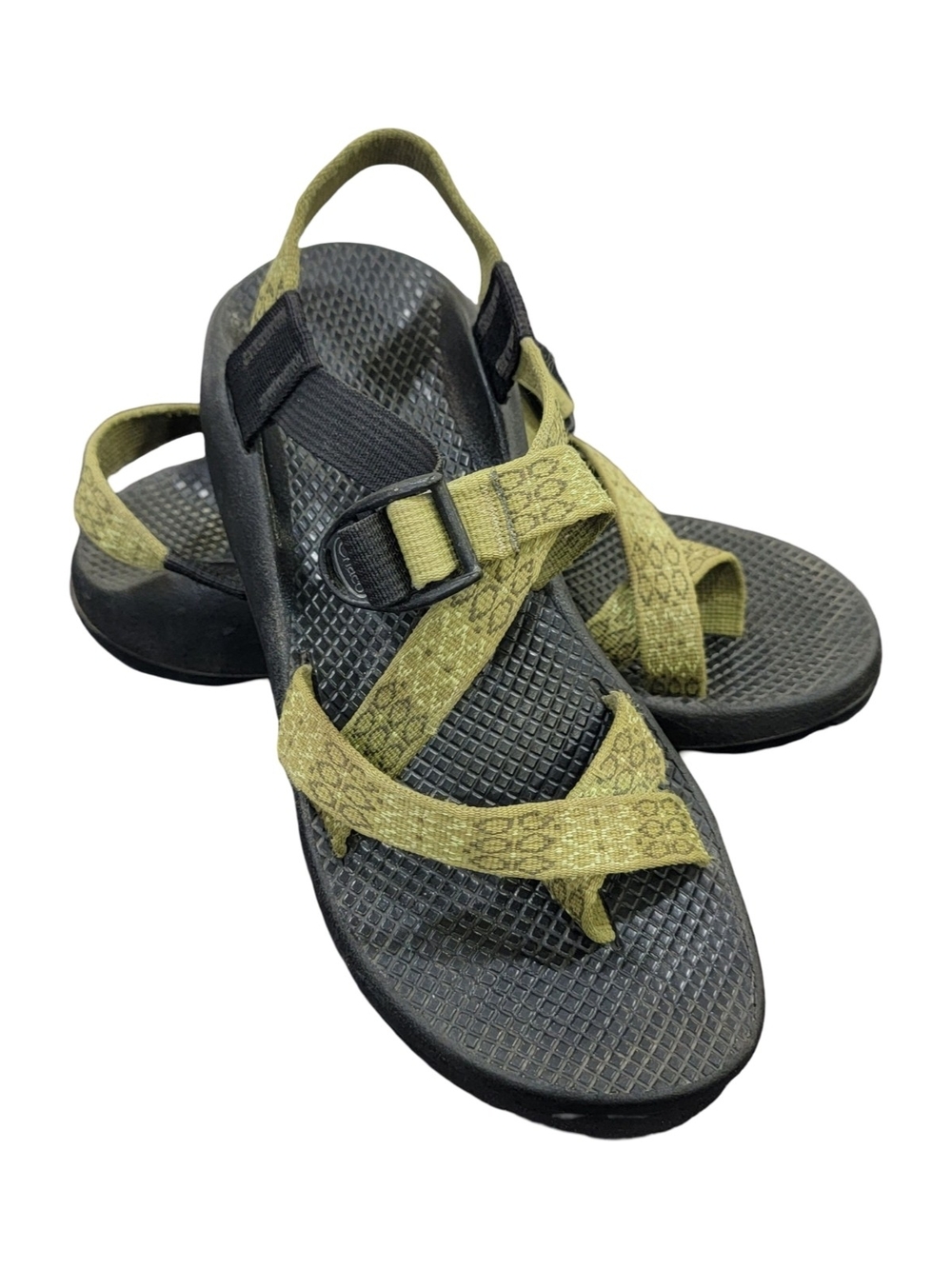Chaco Z/2 Classic Sandals Olive Green Strappy Toe Loop Vibram Sole Size W8